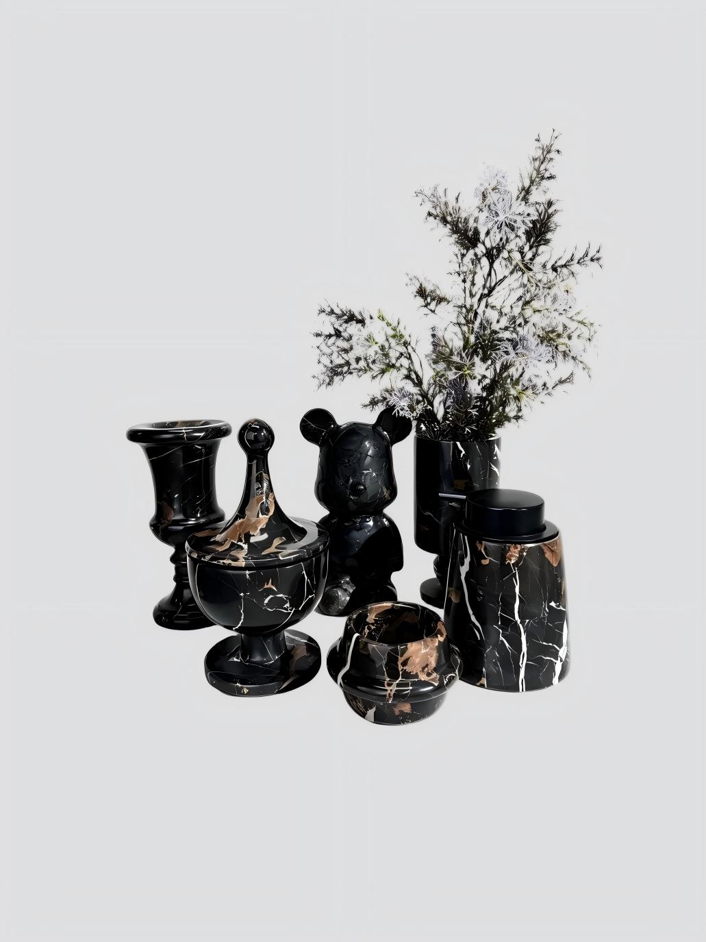 Portoro Marble Set